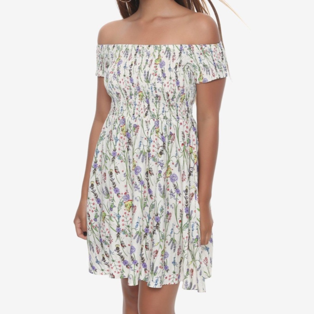 DISNEY A Bug’s Life Off Shoulder Botanical Dress